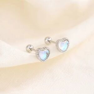 Sterling Silver Heart Earrings